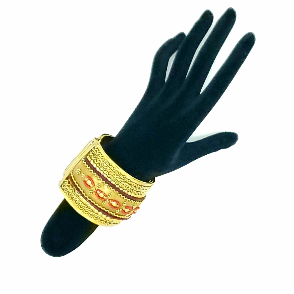 Golden Indian Cuff Bracelet